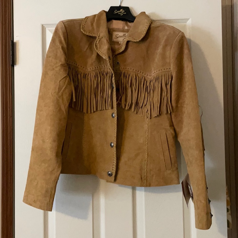 Beautiful fringe Scully leather jacket